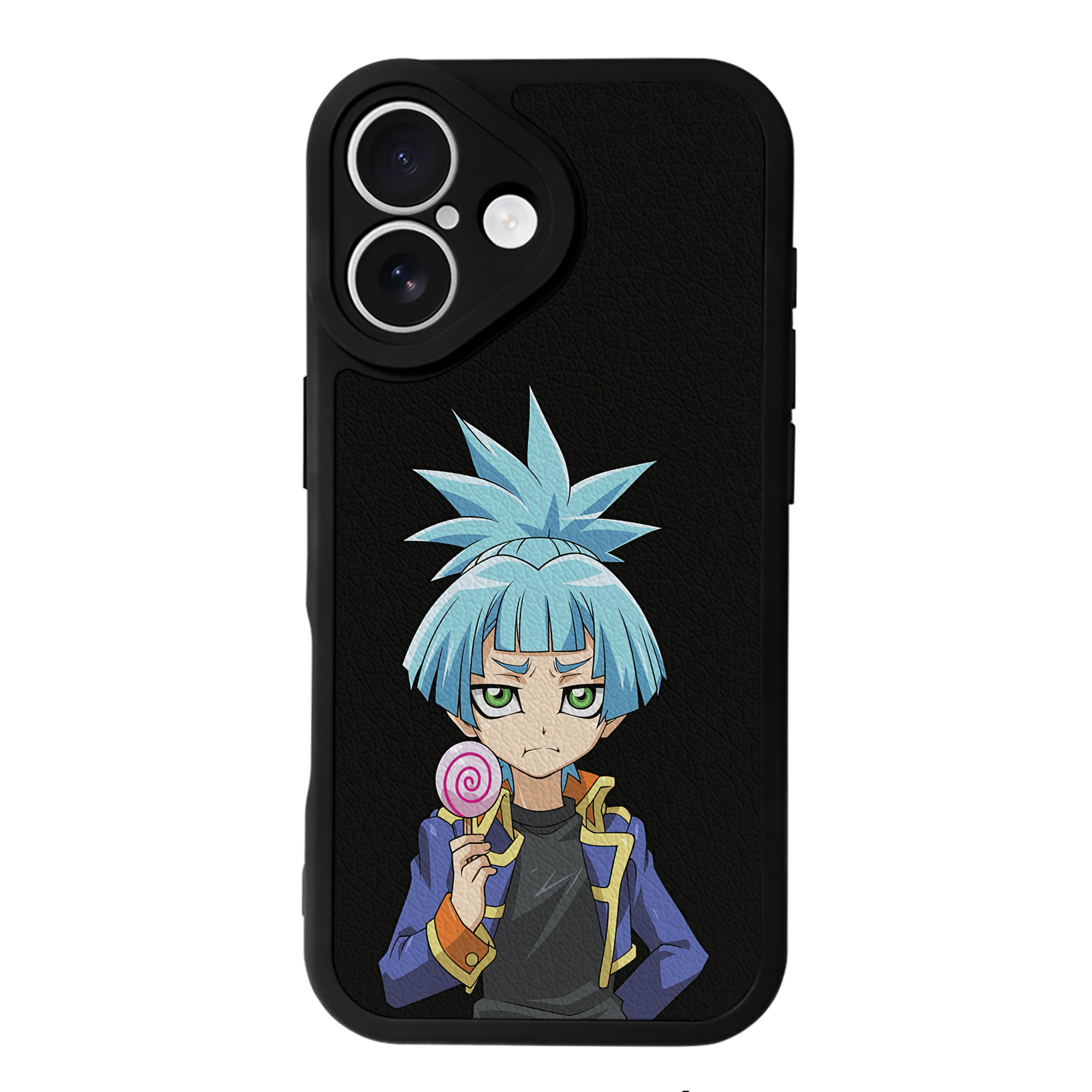 （画像用） 遊☆戯☆王 Yu-Gi-Oh! 【iPhone 16シリーズ対応】シリコンスマホケース（レザー調） 材質：シリコン